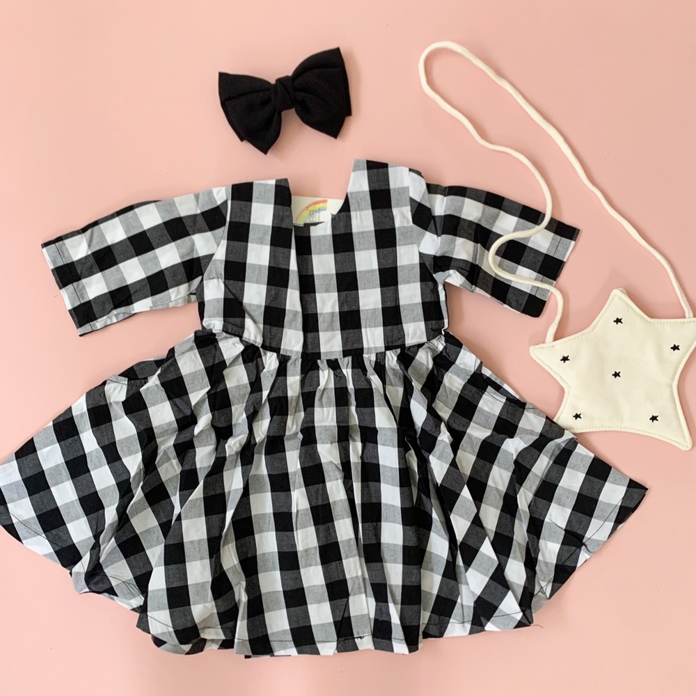 Black and white girl dress